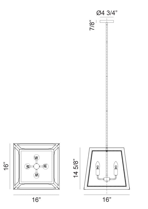 Matteo Pendants C72104MB
