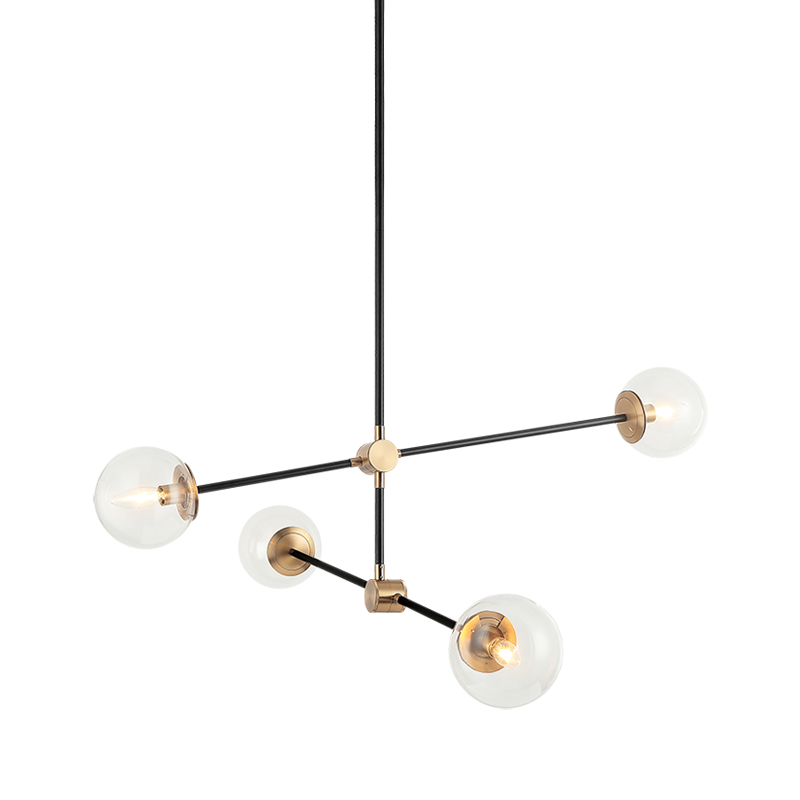 Matteo Cosmic 4-Light Glass Chandelier C78714AG - image 1