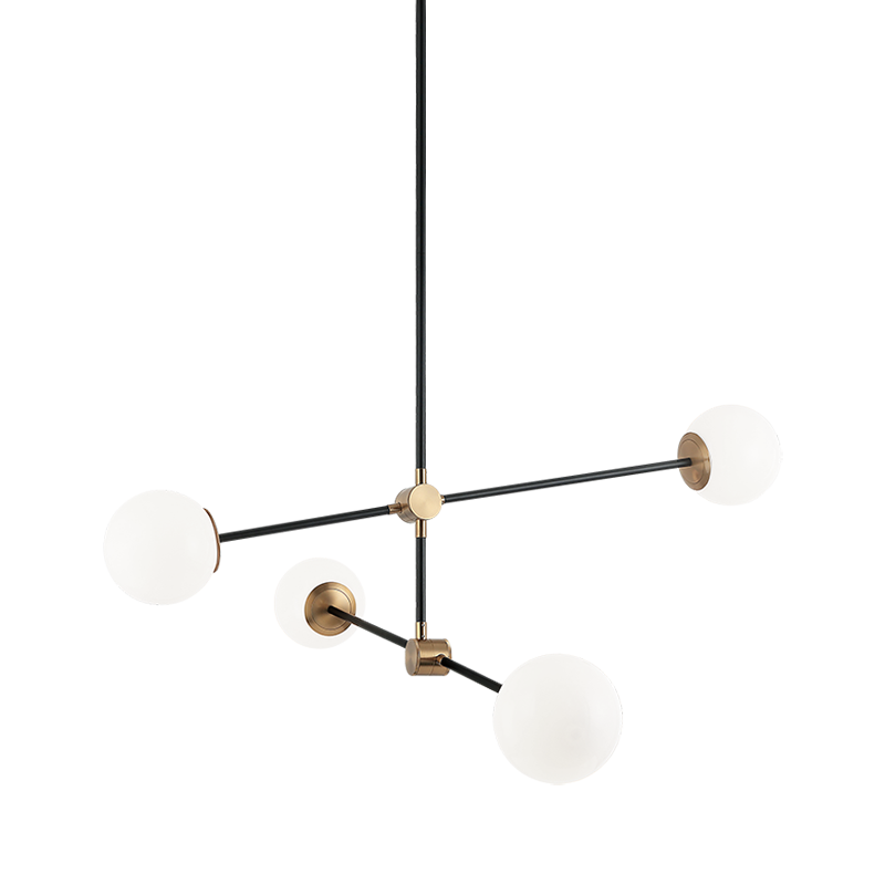 Matteo Cosmic 4-Light Glass Chandelier C78714AG - image 2