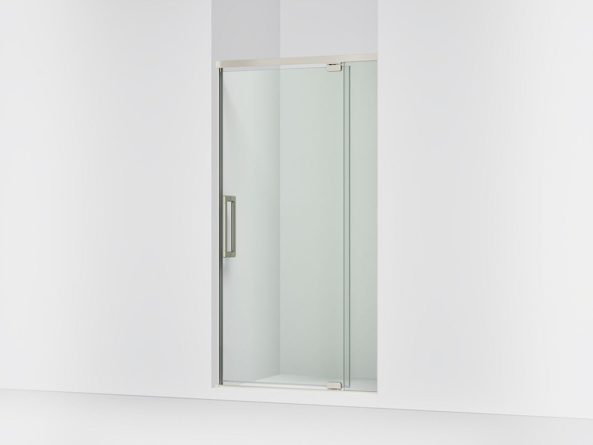 Statement™ 36"-42" W x 76" H pivot shower door with 5/16"-thick Crystal Clear glass