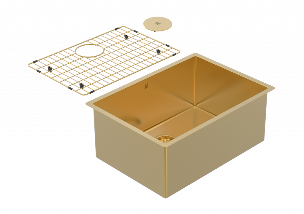 Cayman 25" Single Sink - Undermount, 16 Gauge, R10 (Inc. BP Grid & Waste Cover)