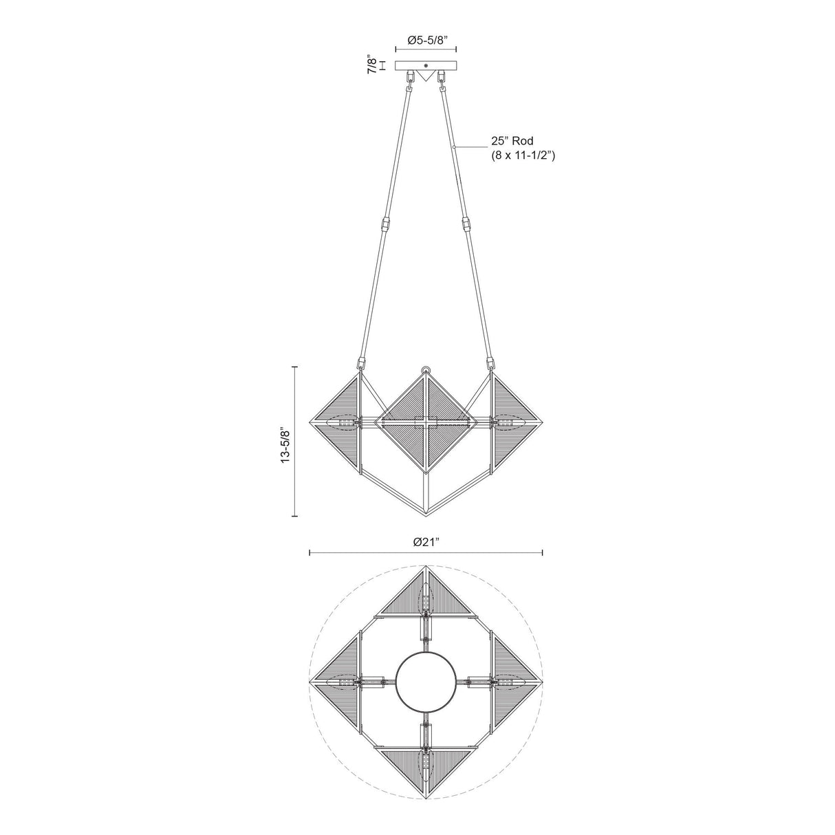 Alora Cairo 21-in Chandelier