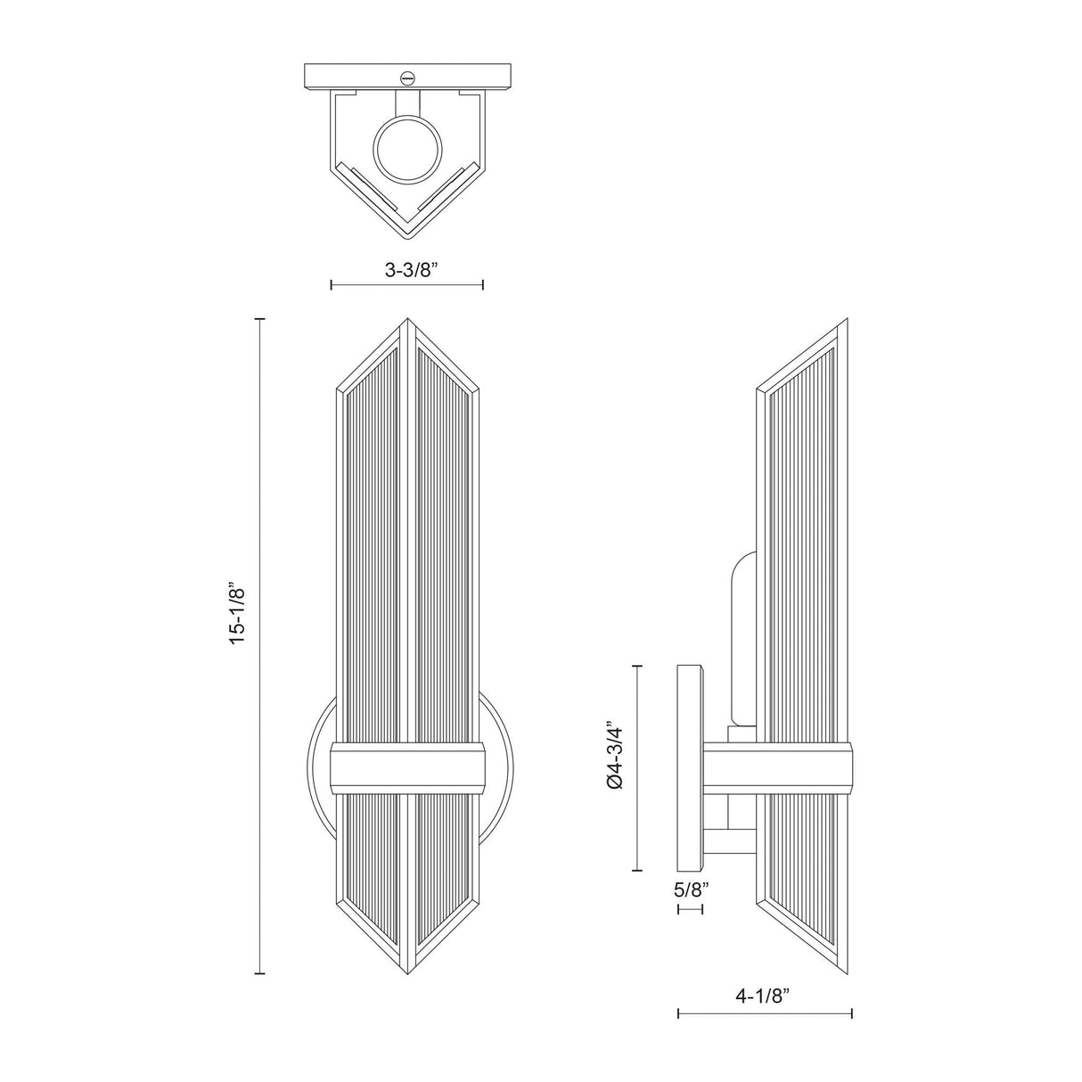 Alora Cairo 4-in Wall/Vanity Light