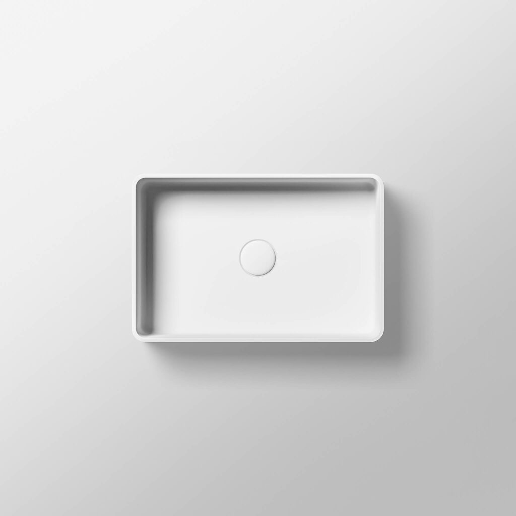 Castel Rectangular Countertop Basin
