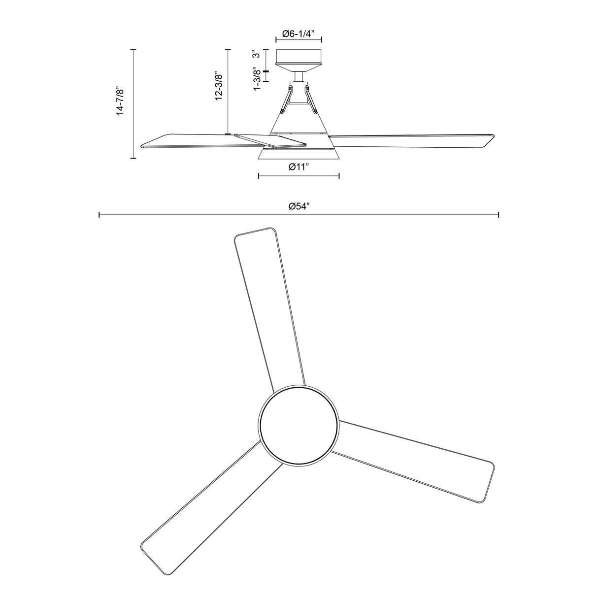 Alora Mood Archer 54-in Ceiling Fan