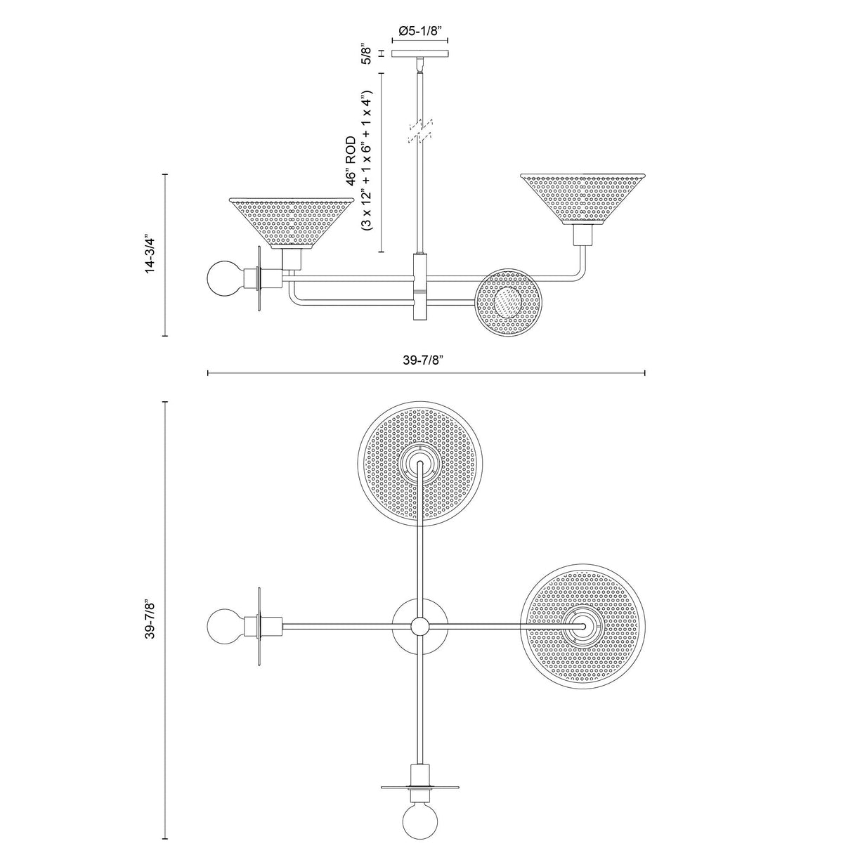 Alora Mood Piper 38-in Chandelier