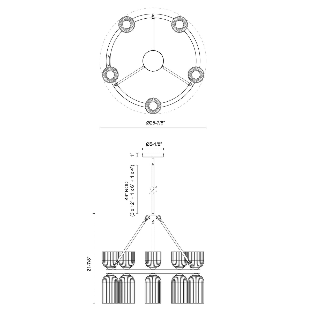 Alora Mood Nelly 26-in Chandelier
