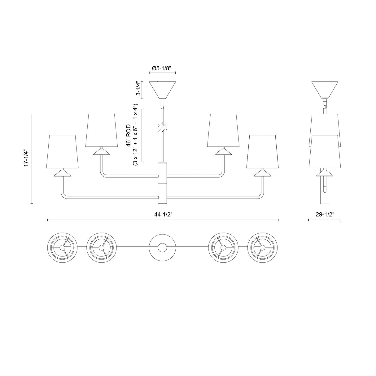Alora Mood Bridgette 45-in Chandelier