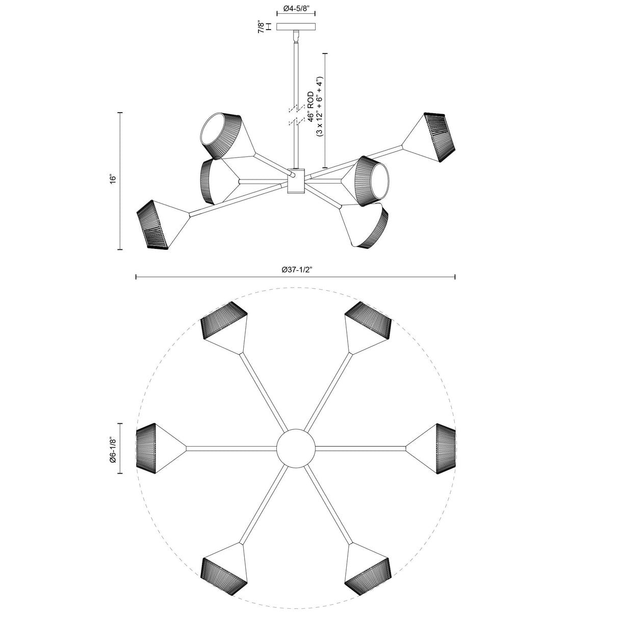 Alora Mood Daphne 38-in Chandelier