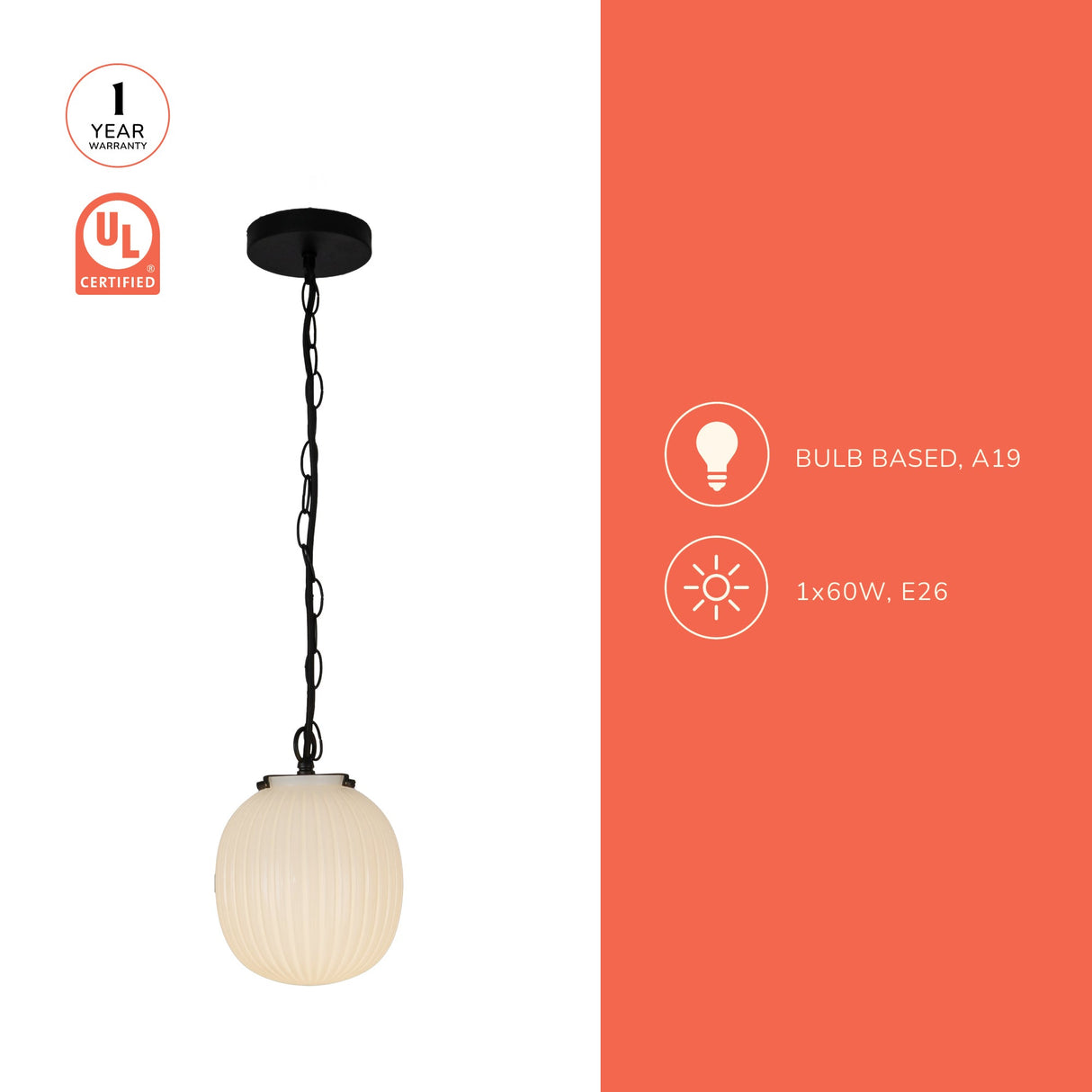 Alora Mood Cherise 7-in Pendant