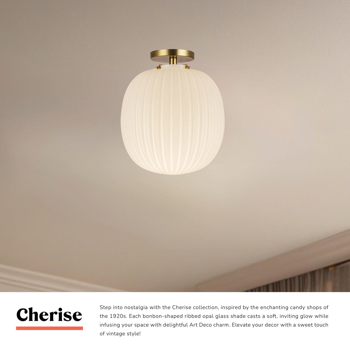 Alora Mood Cherise 12-in Semi-Flush Mount