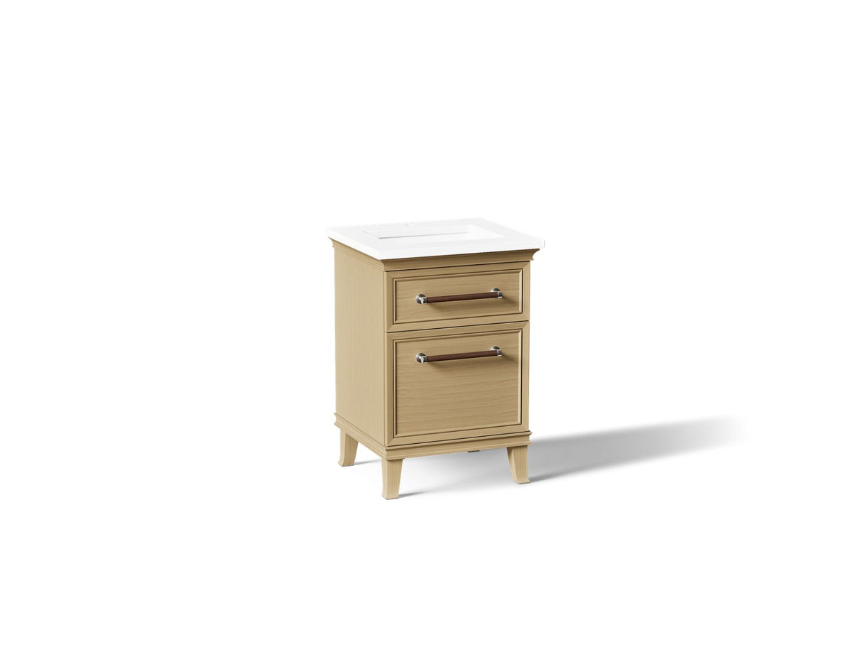Artifacts™ 24" bathroom vanity cabinet with sink and quartz top