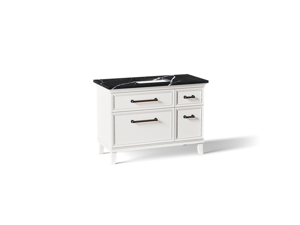 Artifacts™ 48" bathroom vanity cabinet with sink and quartz top