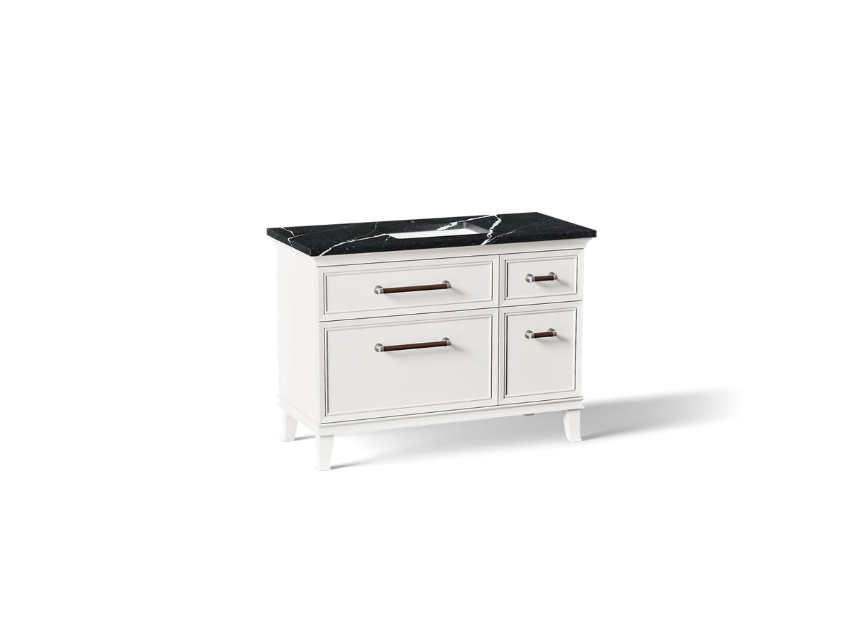 Artifacts™ 48" bathroom vanity cabinet with sink and quartz top