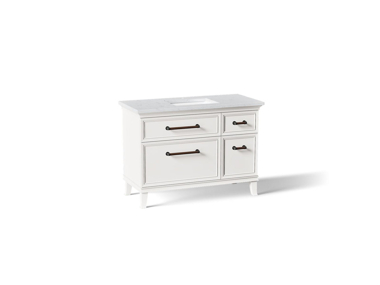 Artifacts™ 48" bathroom vanity cabinet with sink and quartz top