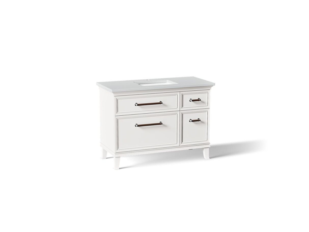 Artifacts™ 48" bathroom vanity cabinet with sink and quartz top