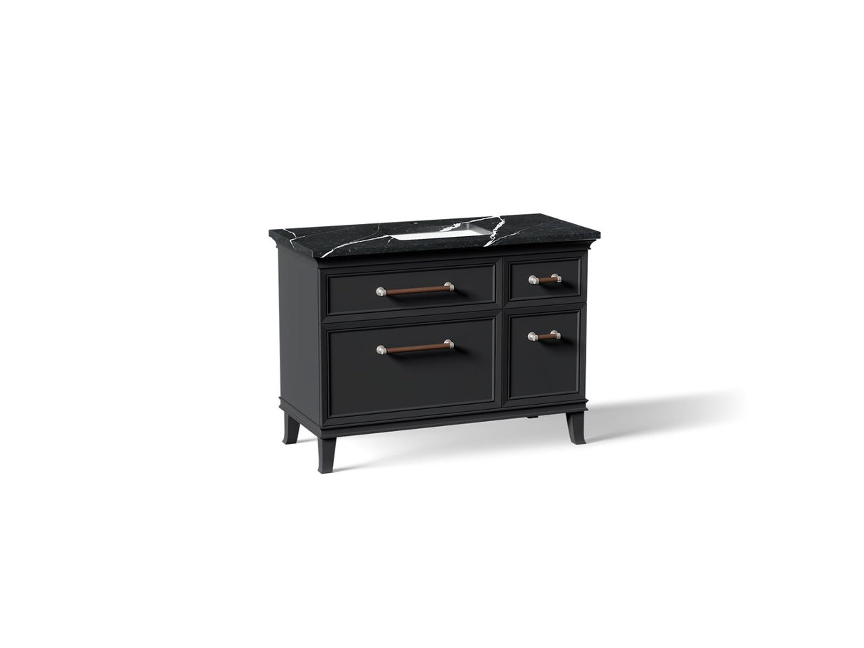 Artifacts™ 48" bathroom vanity cabinet with sink and quartz top