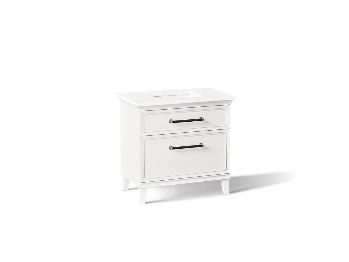Artifacts™ 36" bathroom vanity cabinet with sink and quartz top