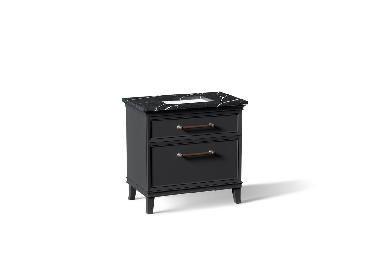 Artifacts™ 36" bathroom vanity cabinet with sink and quartz top