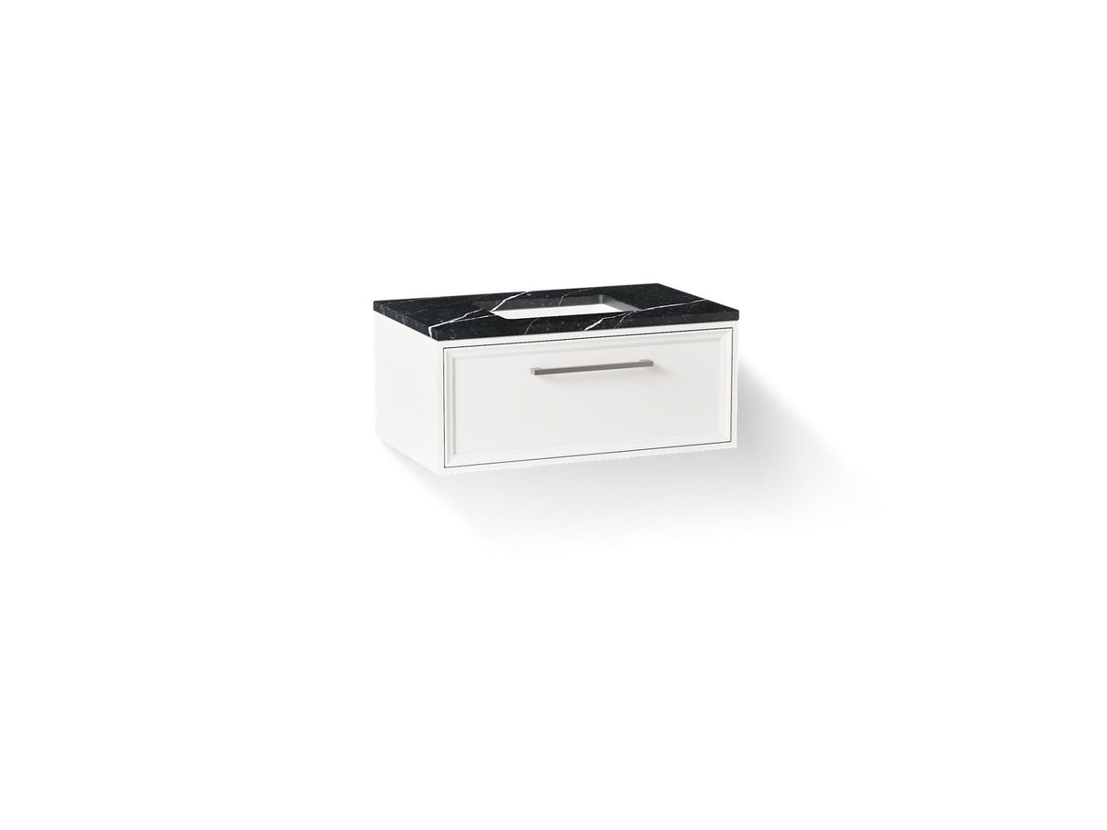 Lodern® 36" wall-hung bathroom vanity cabinet with sink and quartz top