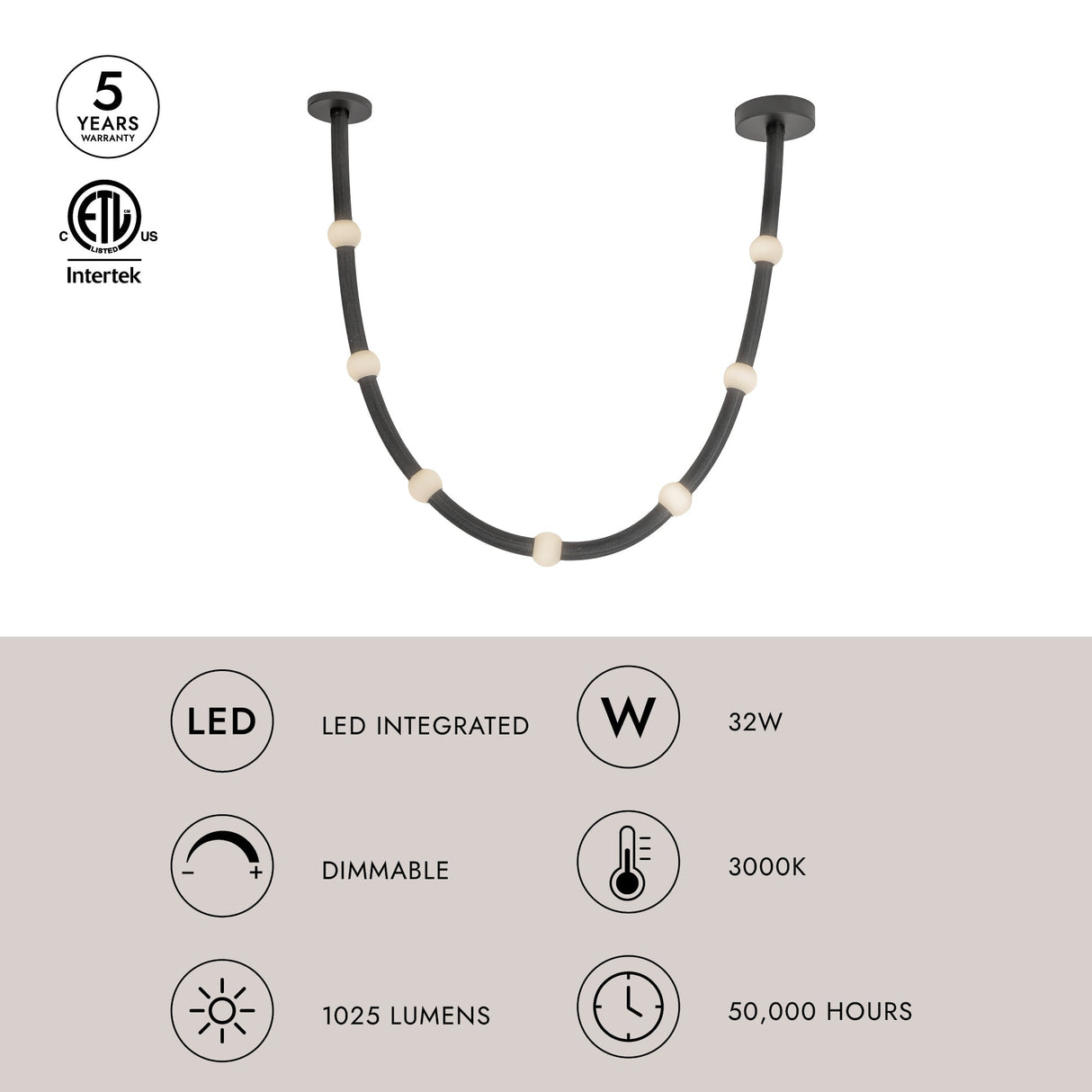 Kuzco Corda 7-ft Pendant