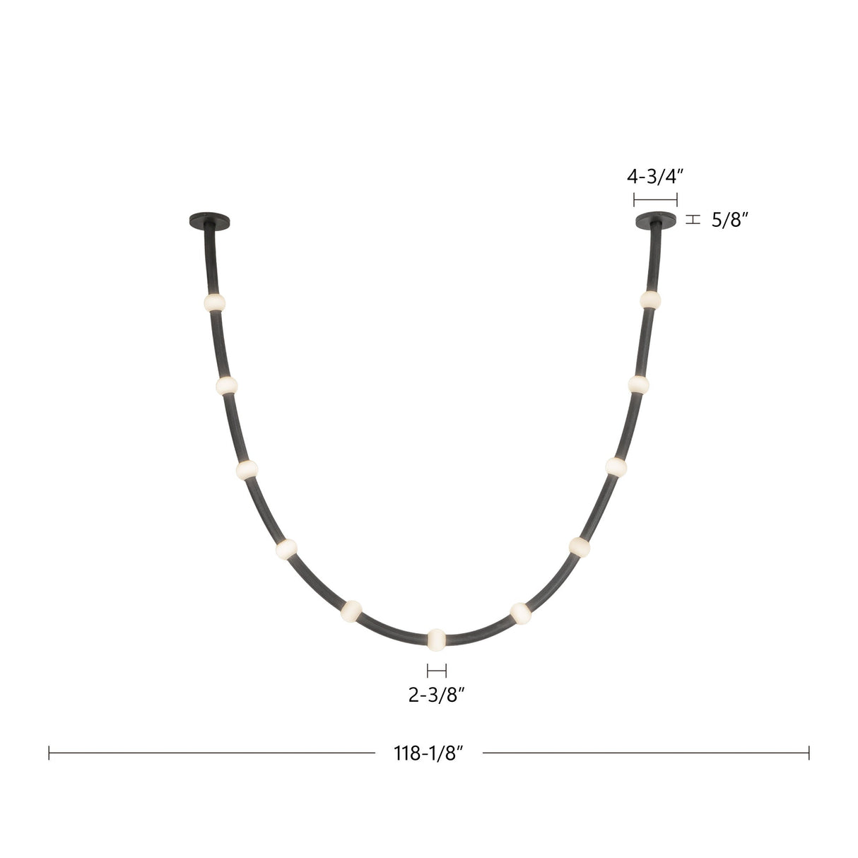 Kuzco Corda 10-ft Pendant
