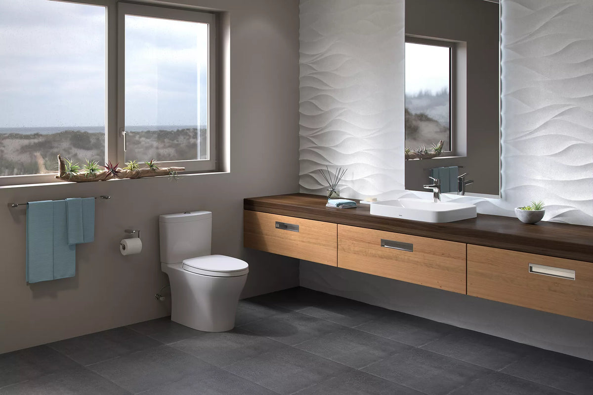 TOTO Aquia IV Two-Piece Elongated Toilet Universal Height - image 3
