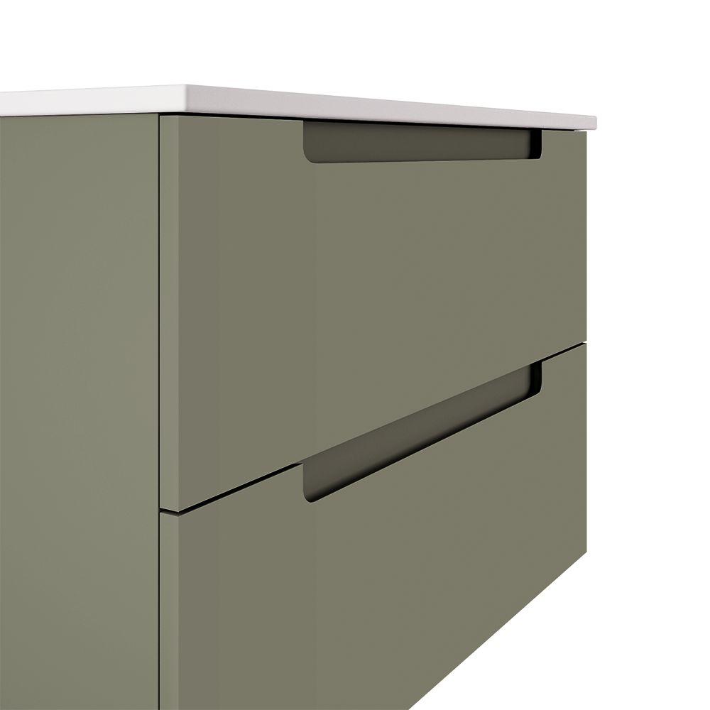 Coda 24″ Two Drawer Wall-Mounted Vanity