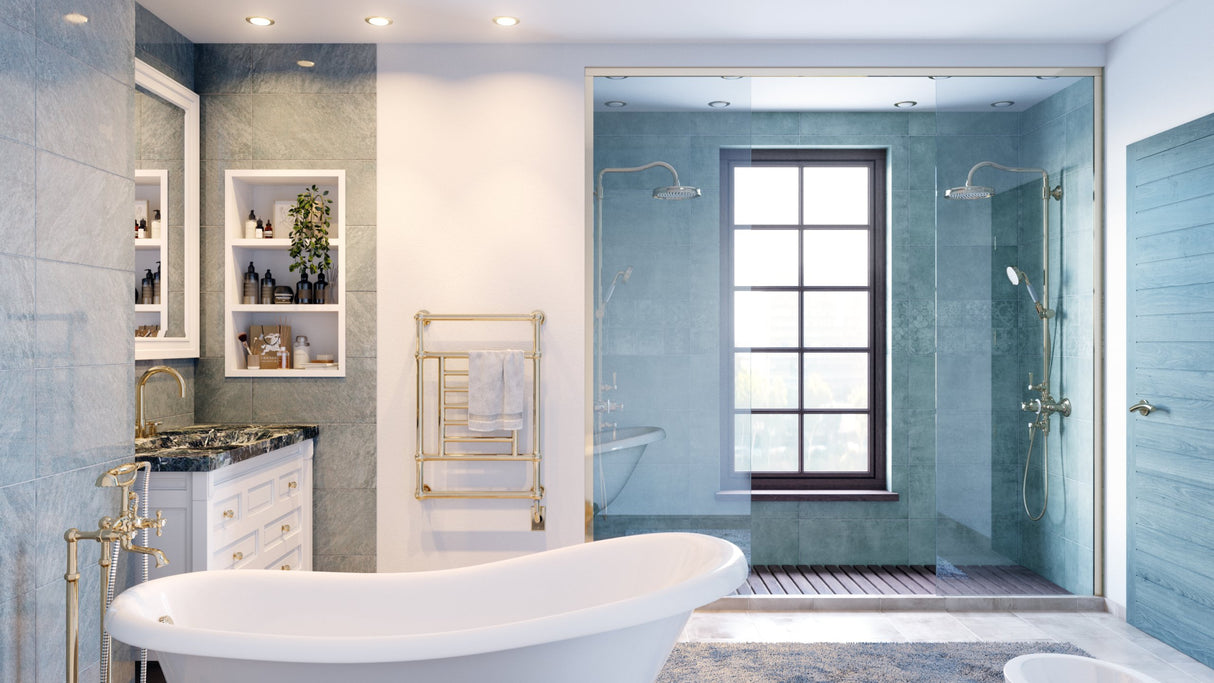 23.5"x34.5" Tuzio Thames Wall Mounted Towel Warmer