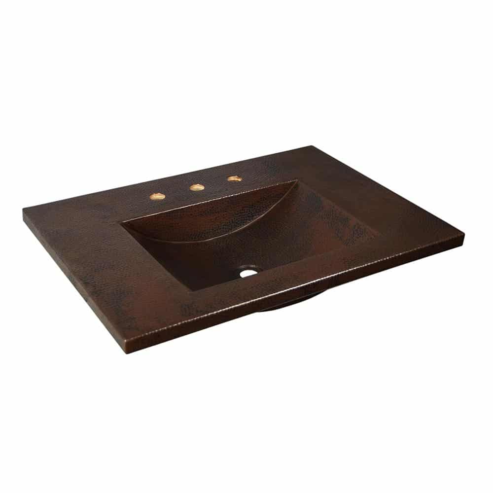 Cozumel Vanity Top in Antique Copper