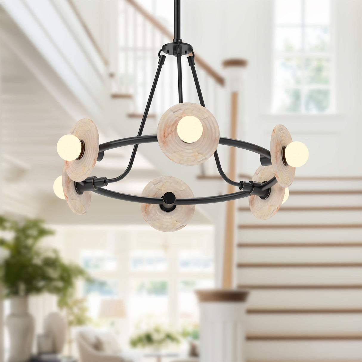 Alora Dahlia 28-in Chandelier