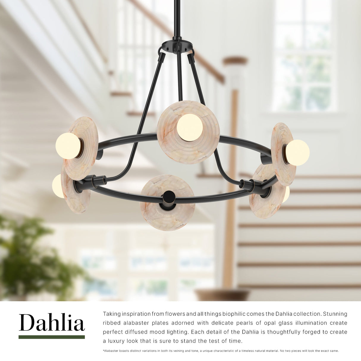 Alora Dahlia 28-in Chandelier