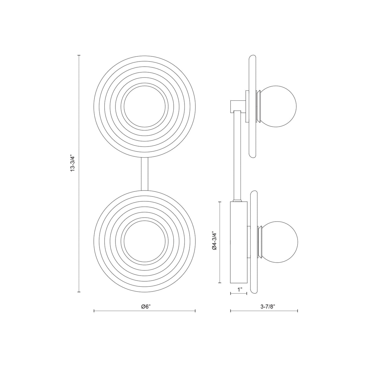 Alora Dahlia 14-in Wall/Vanity Light