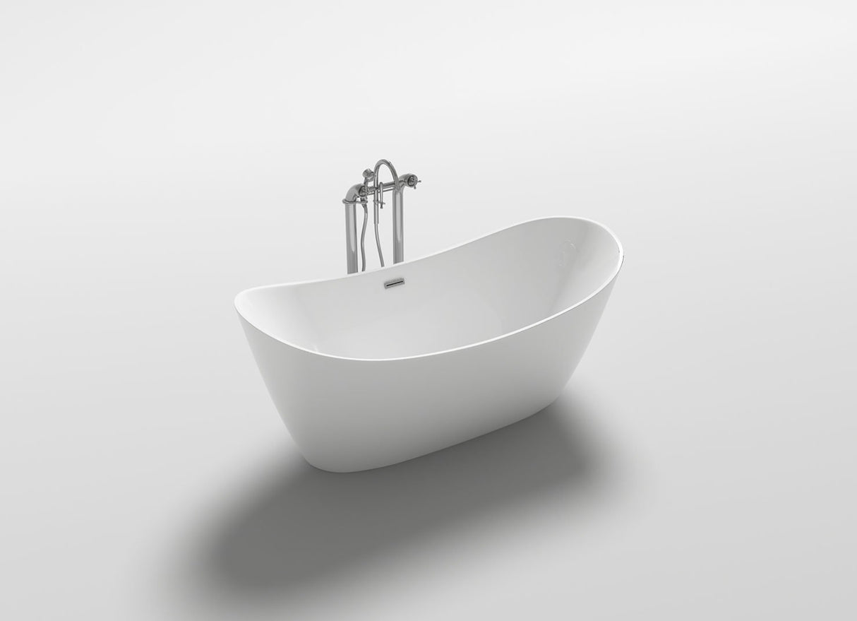 Delphin Freestanding Acrylic Bath – Available Sizes 59“ And 67”