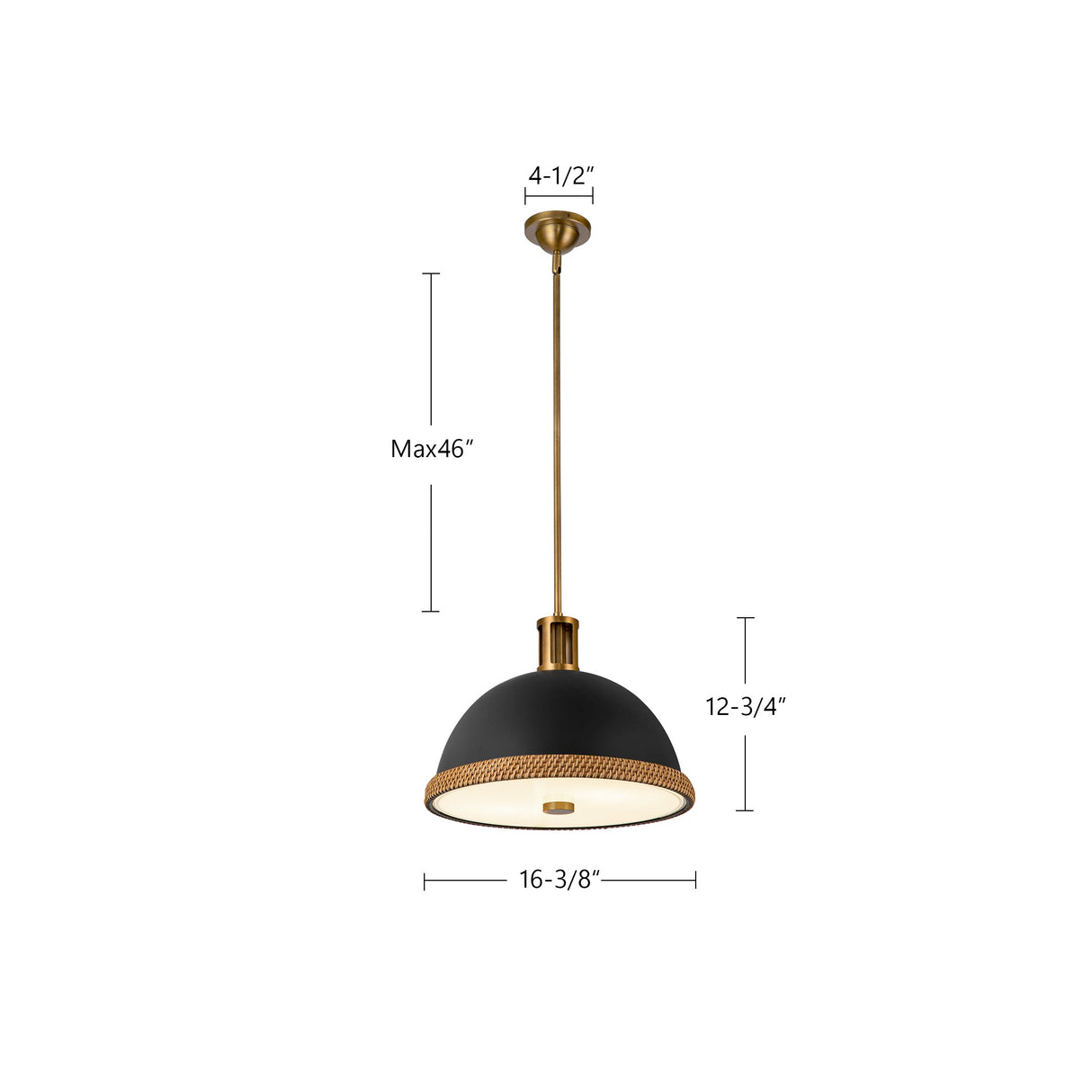 Alora Doral 16-in Pendant