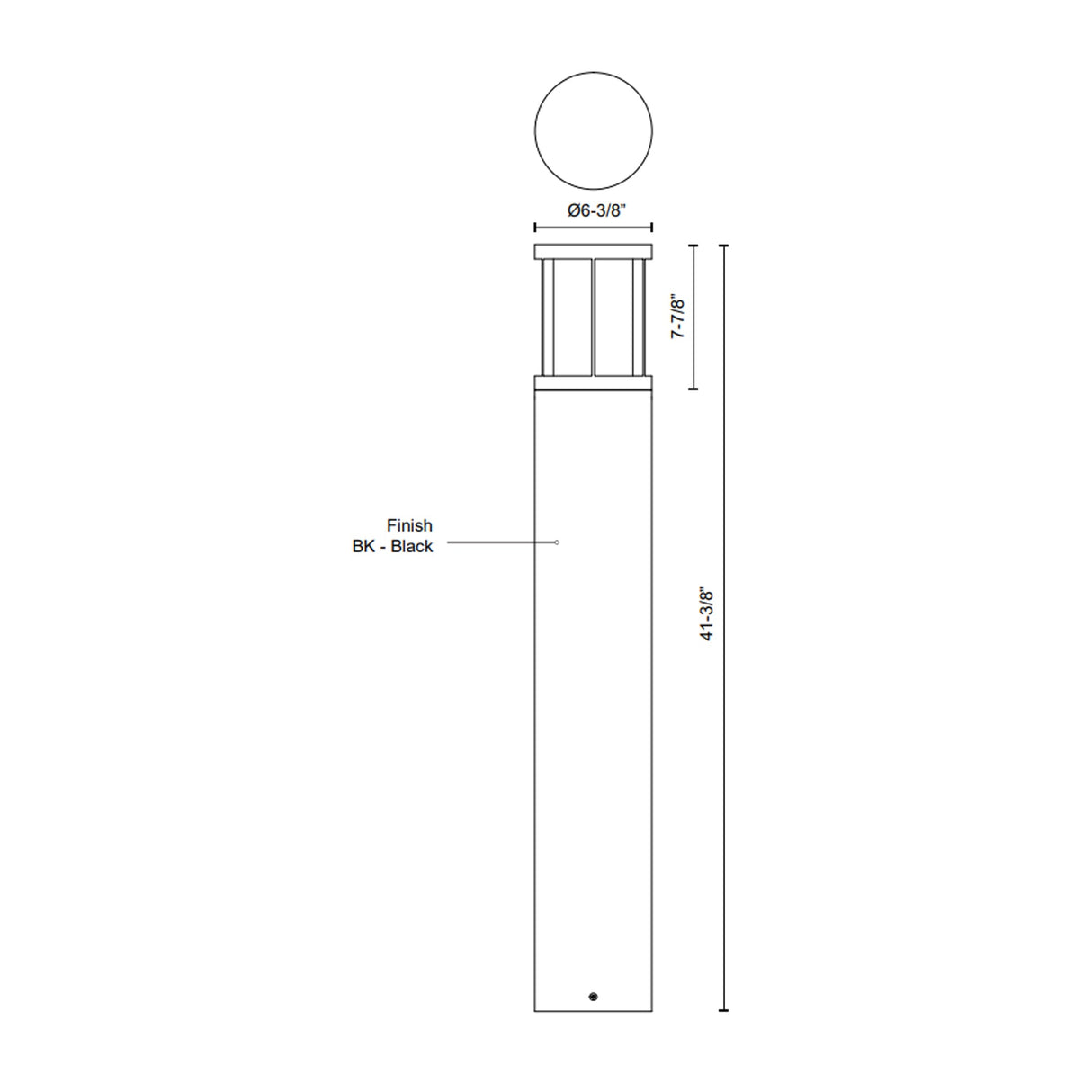 Kuzco Alden 41-in Exterior Bollard