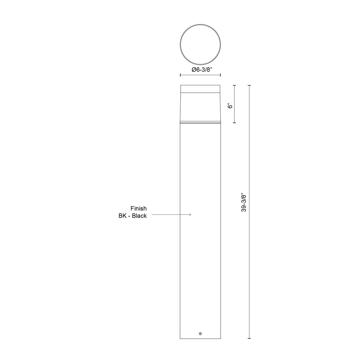 Kuzco Hanover 40-in Exterior Bollard