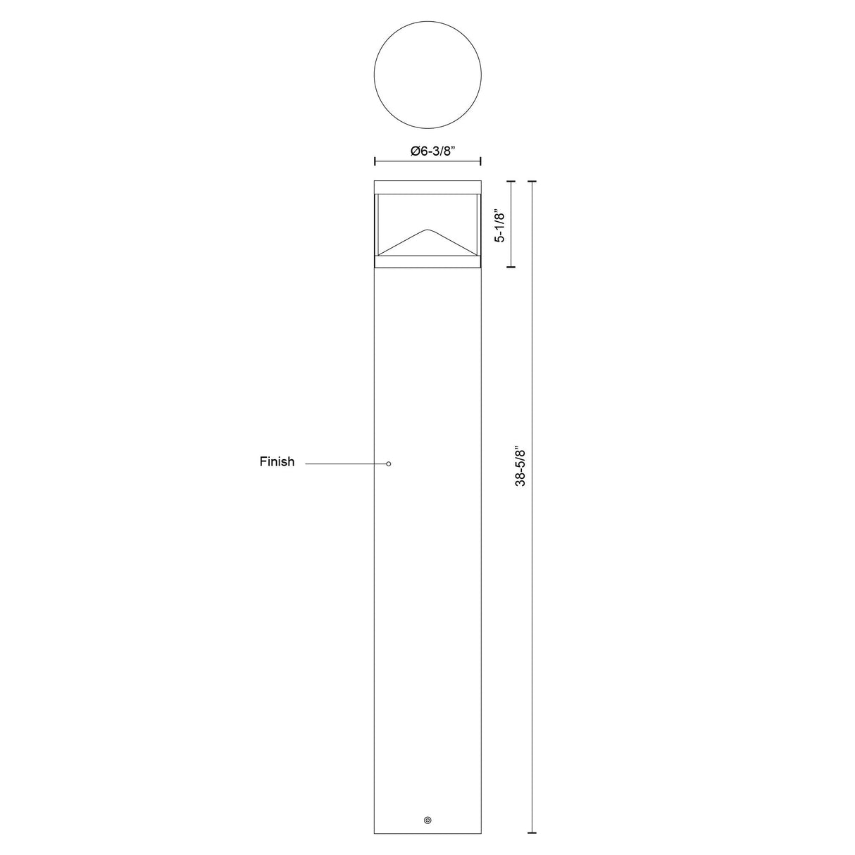 Kuzco Dover 39-in Exterior Bollard