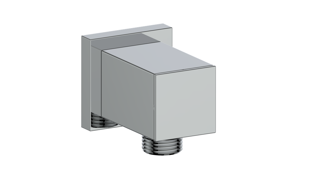 Vogt Square Brass Shower Elbow Connector - image 1