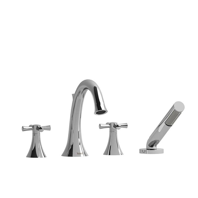 Edge 4-piece Deck-mount Tub Filler With Hand Shower