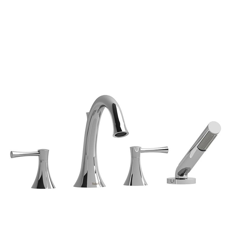 Edge 4-piece Deck-mount Tub Filler With Hand Shower