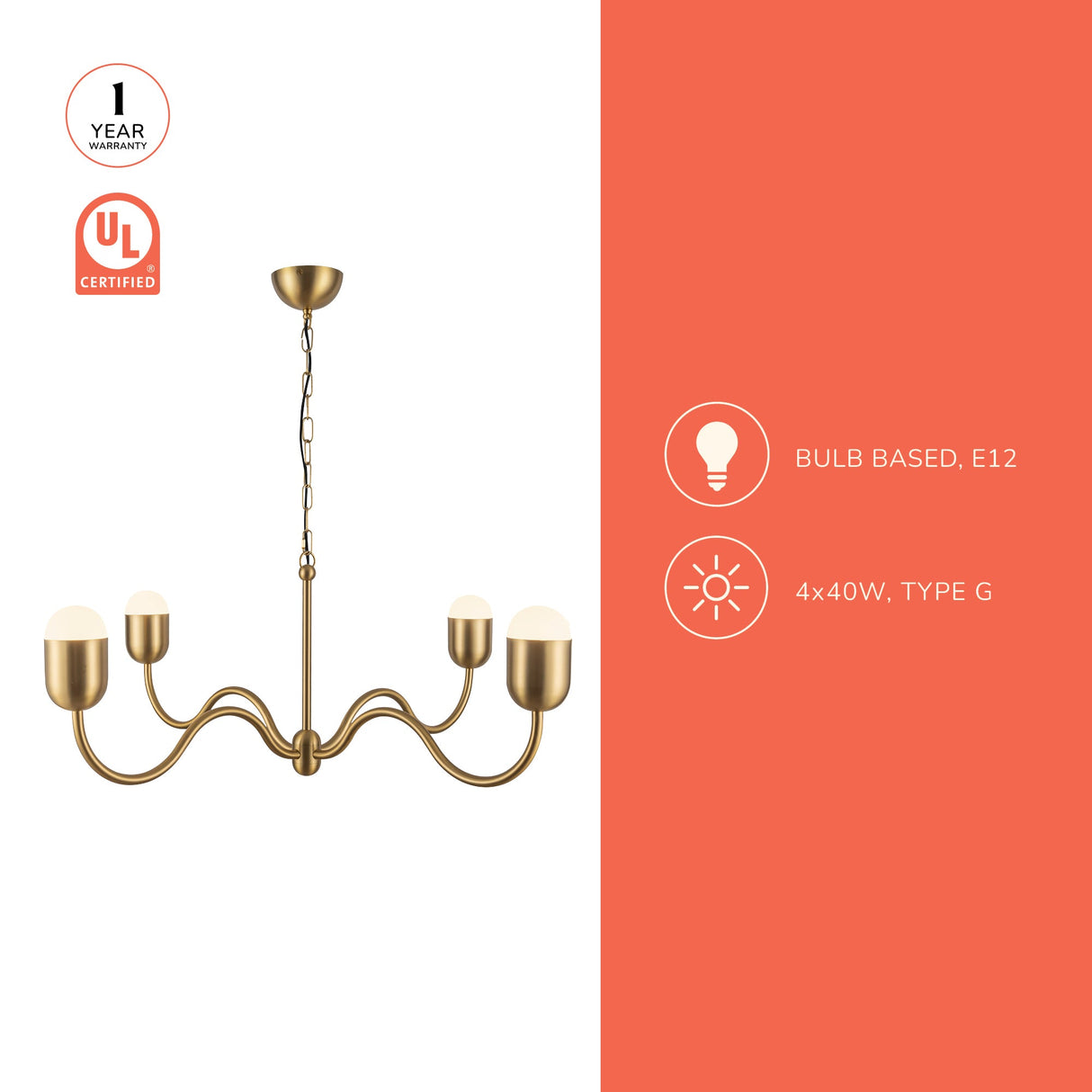 Alora Mood Effie 39-in Chandelier