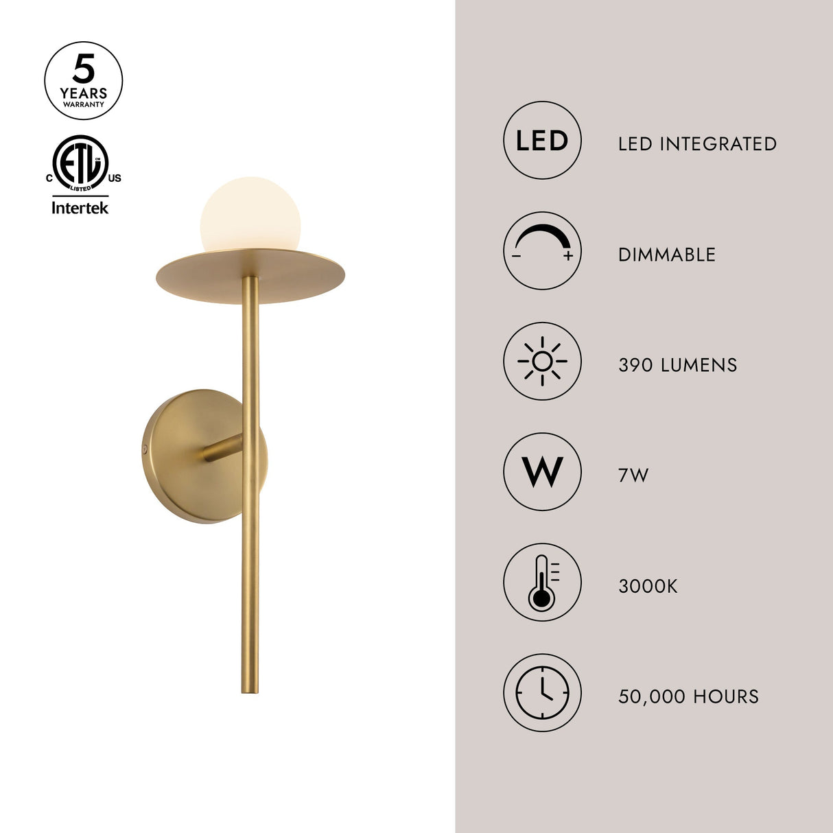 Kuzco Elixir 16-in Wall Sconce
