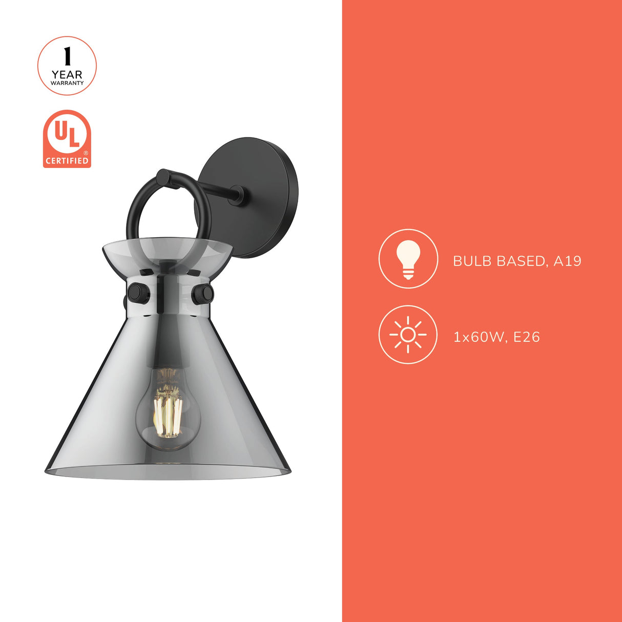 Alora Mood Emerson 9-in Wall/Vanity Light
