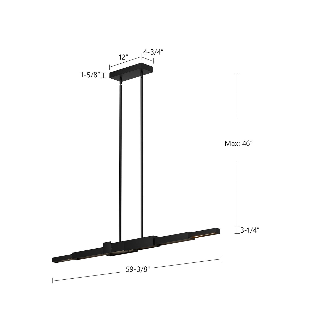 Kuzco Enzo 60-in Linear Pendant