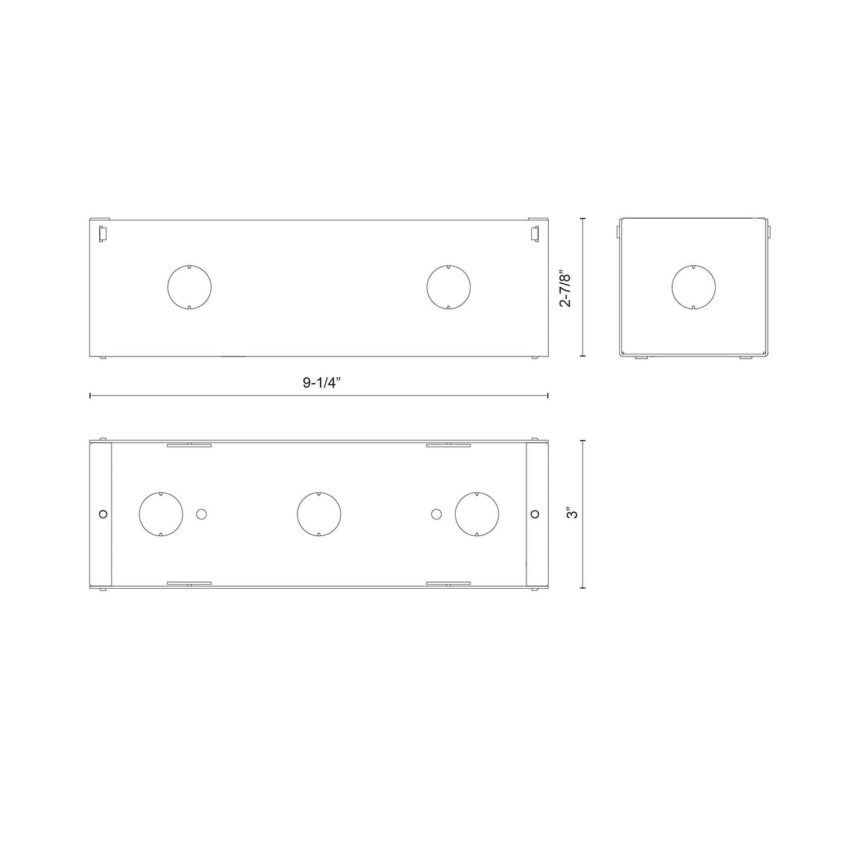 Kuzco Newport ER72410-MBOX Exterior Wall/Step Light Back Box