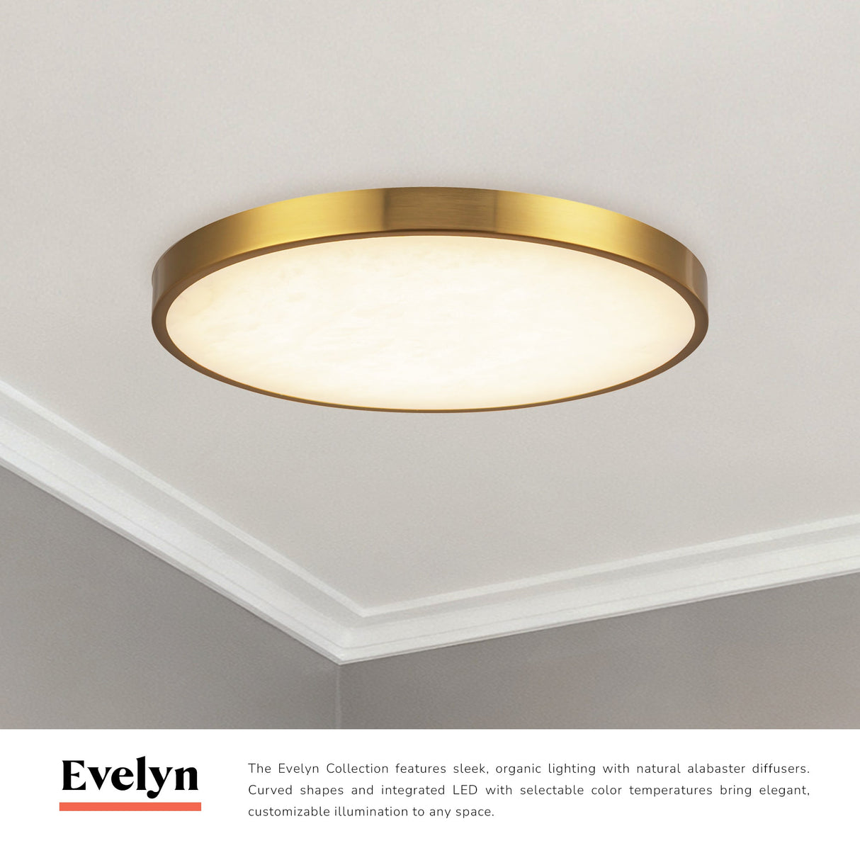 Alora Evelyn 12-in Flush Mount