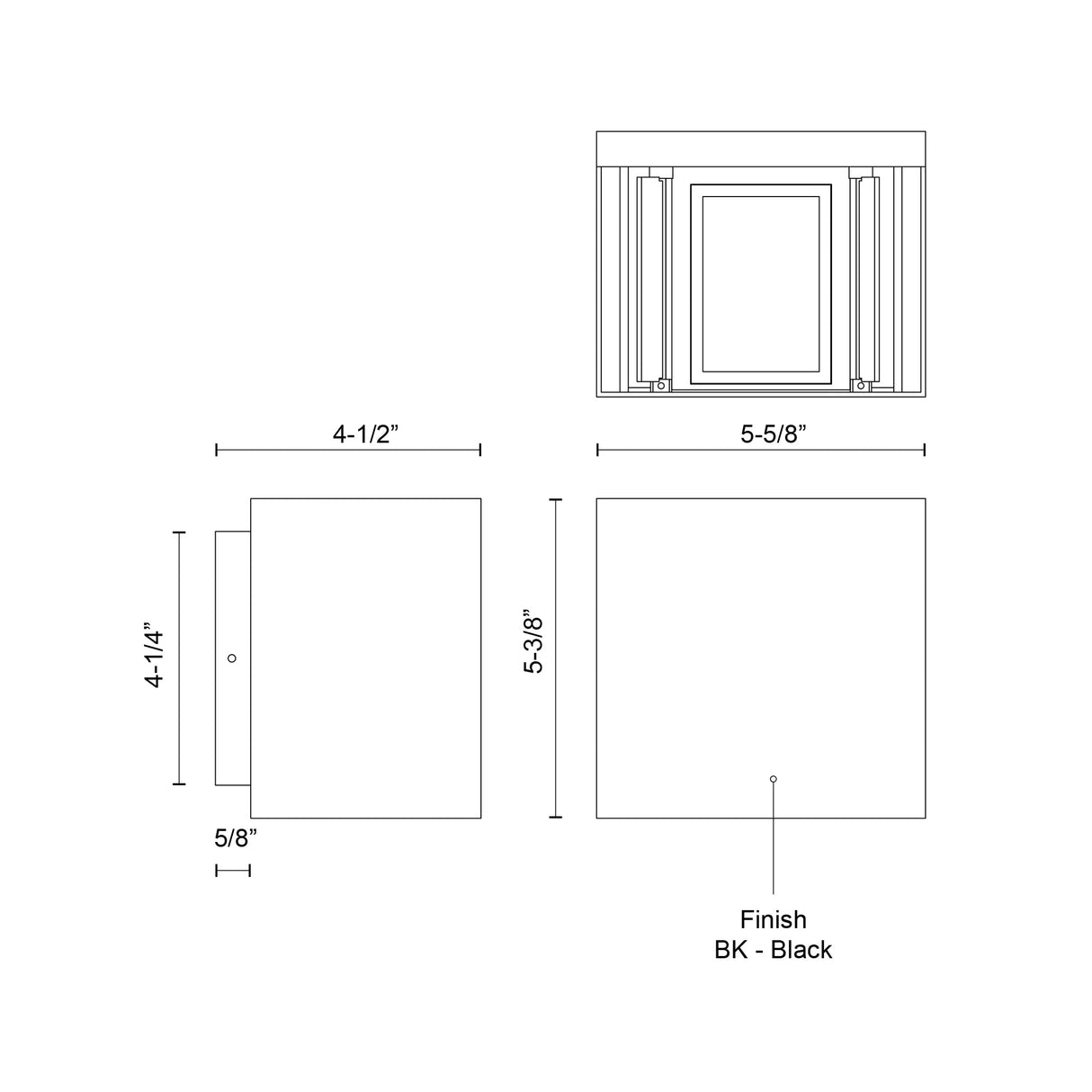 Kuzco Helsinki 6-in Exterior Wall Sconce