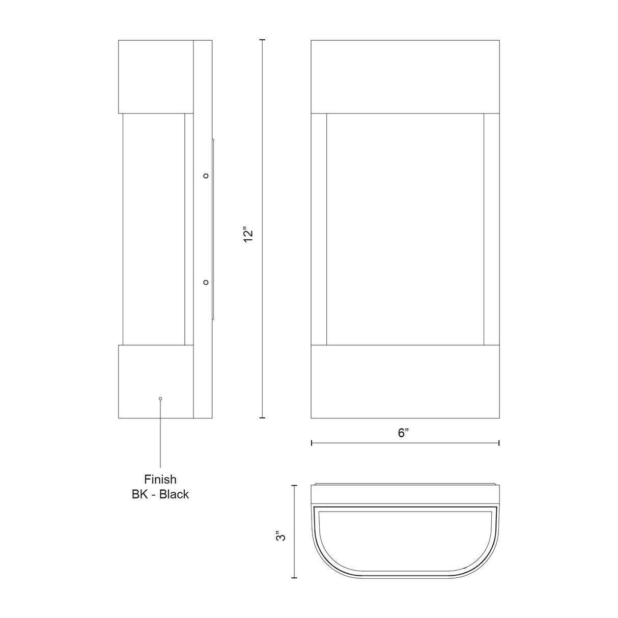 Kuzco Moondew 12-in Exterior Wall Sconce