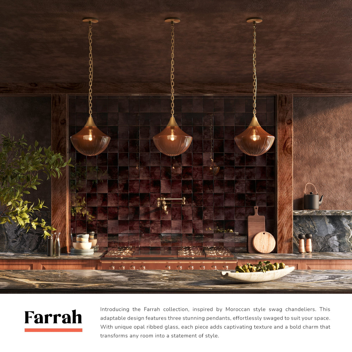 Alora Mood Farrah 12-in Pendant